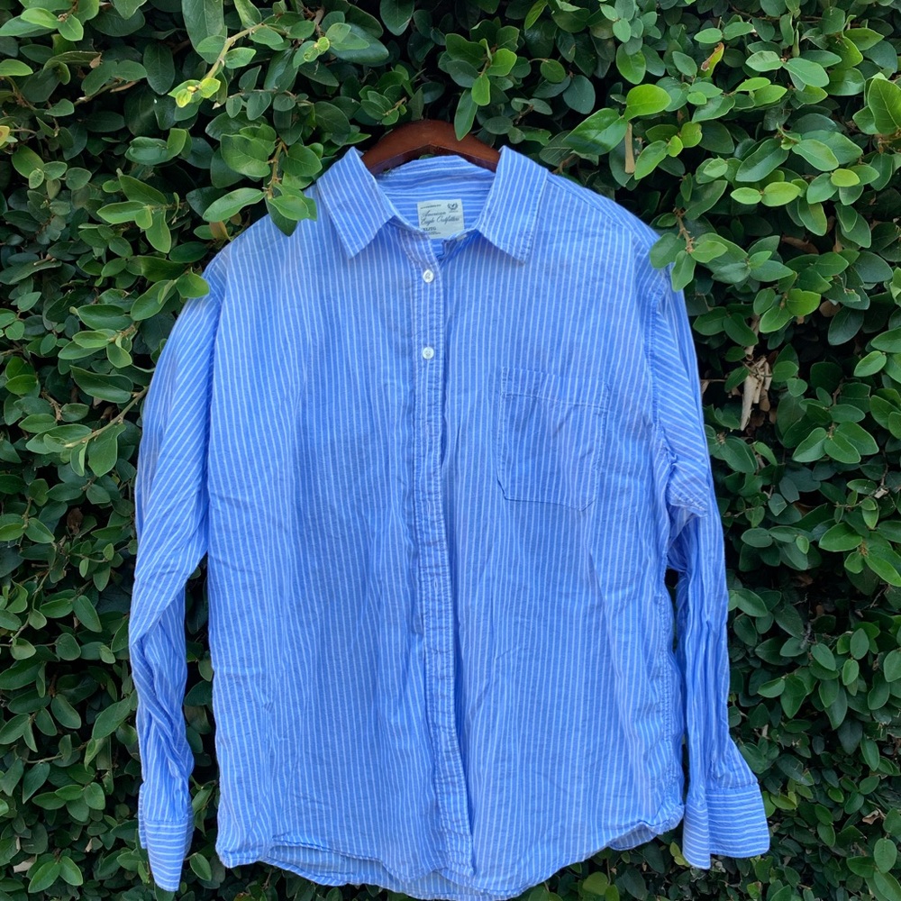 American Eagle striped button up